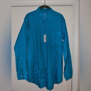 NWT Peter Millar Button Down, Medium, Blue